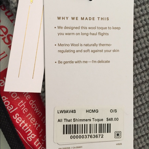 NWT HCMG LULULEMON ALL THAT SHIMMERS TOQUE GRAY - Picture 3 of 6